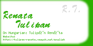 renata tulipan business card